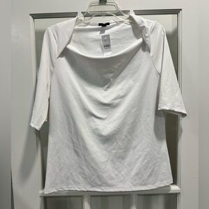 Ann Taylor Classic White Blouse - Size L